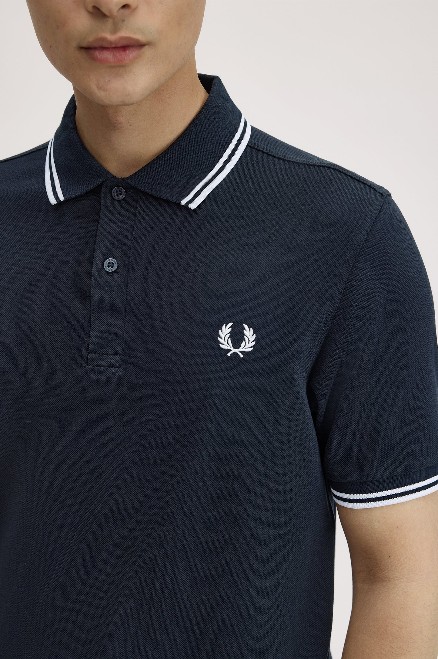 Twin Tipped polo navy/bianca