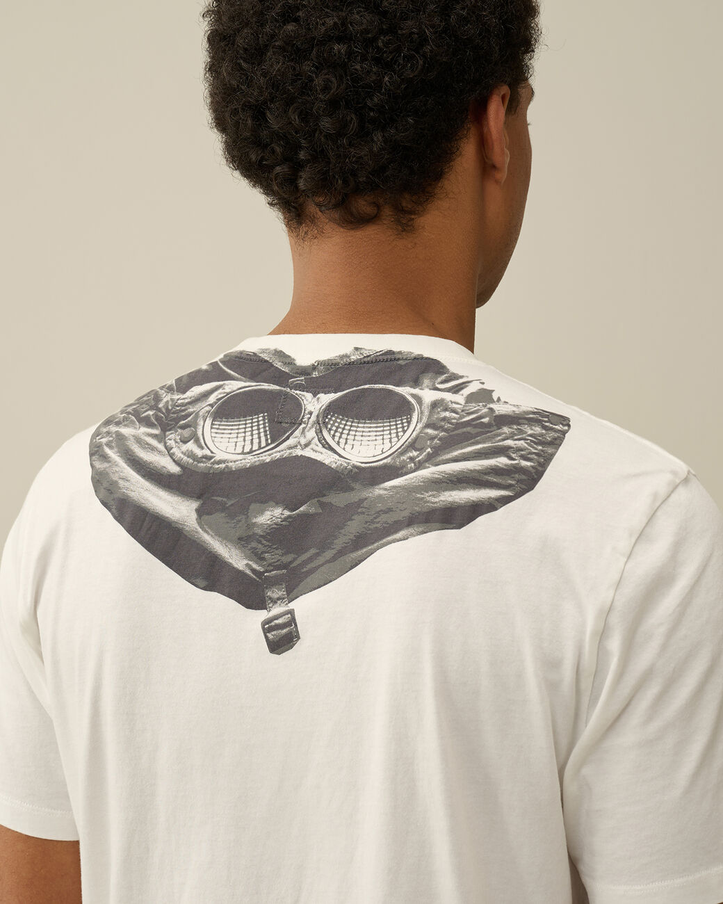 T-shirt sleeve jersey Goggle 30/1 bianca