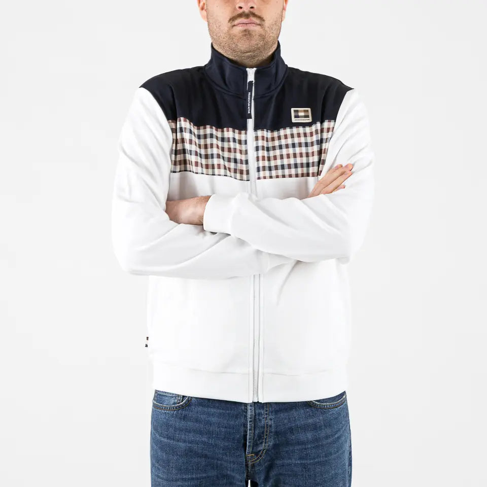 Stripes track top navy