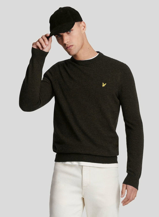 Maglione Lambswool jet black marl
