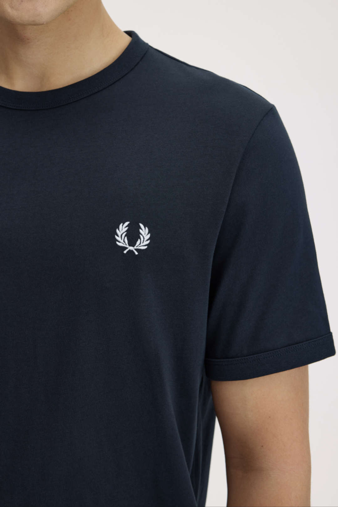 Ringer t-shirt navy