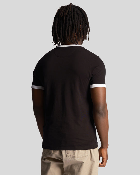 T-shirt ringer nero/bianco