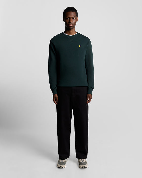 Felpa Crew Neck Sweatshirt dark green