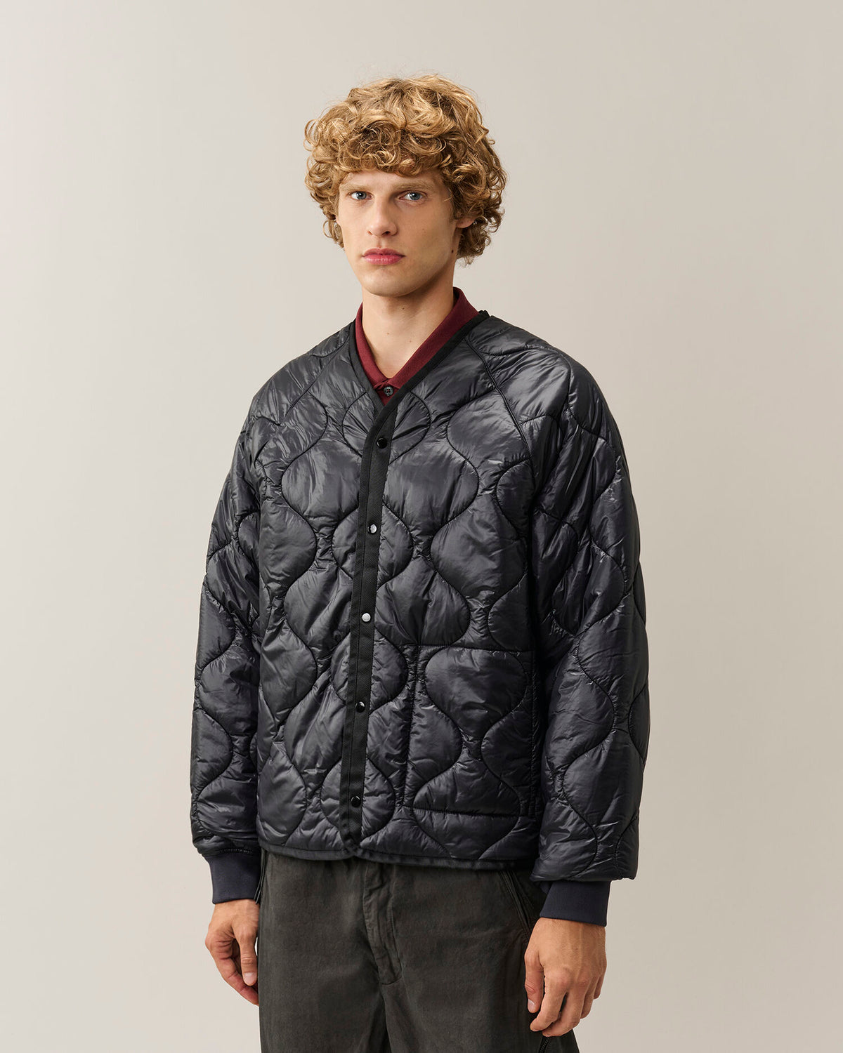CP Shell padded hooded Lens jacket nero