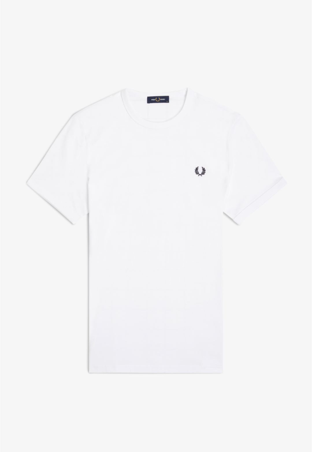 Ringer t-shirt bianca