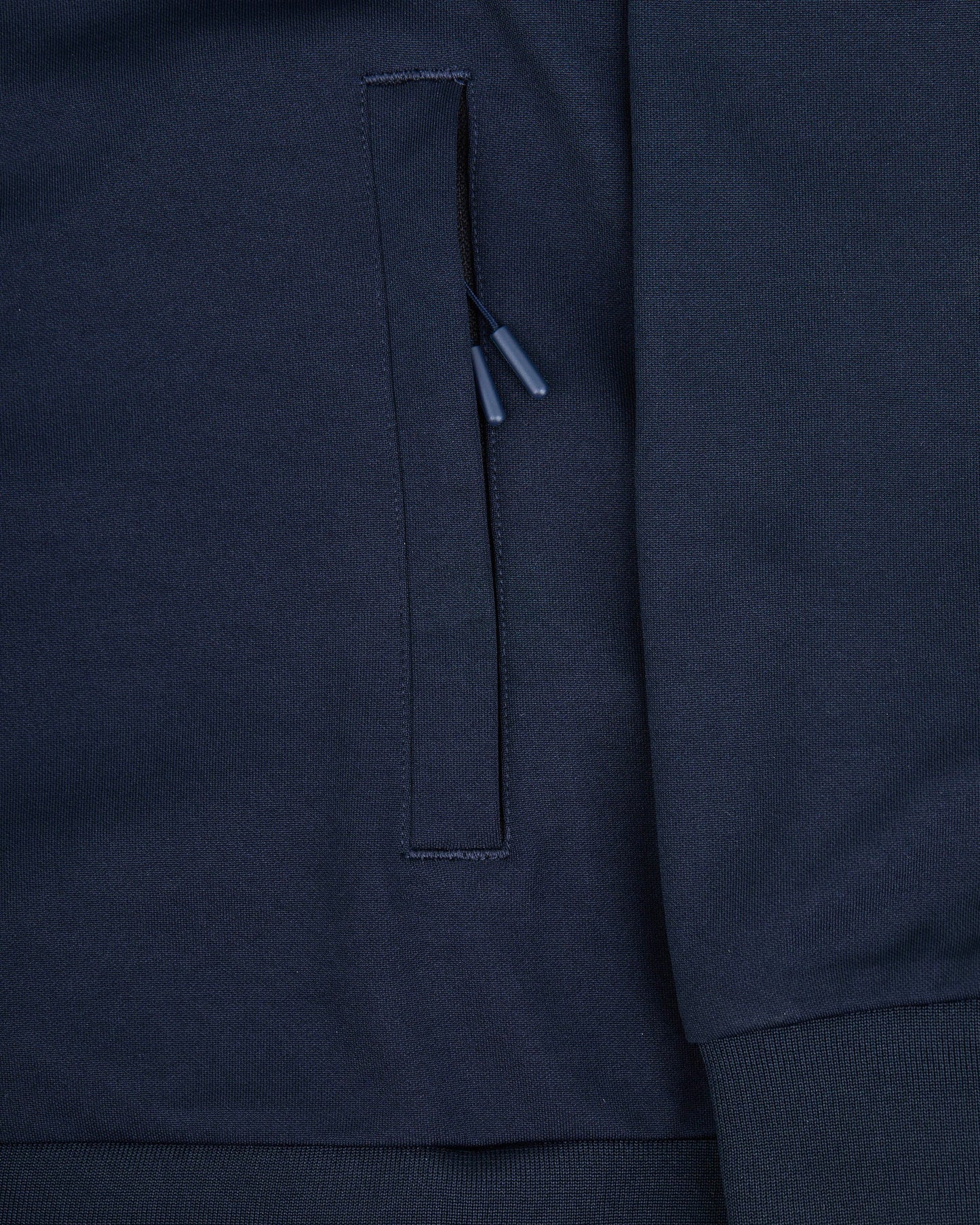 Check sleeves track top navy