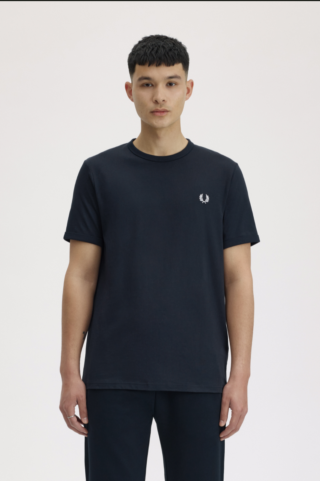Ringer t-shirt navy