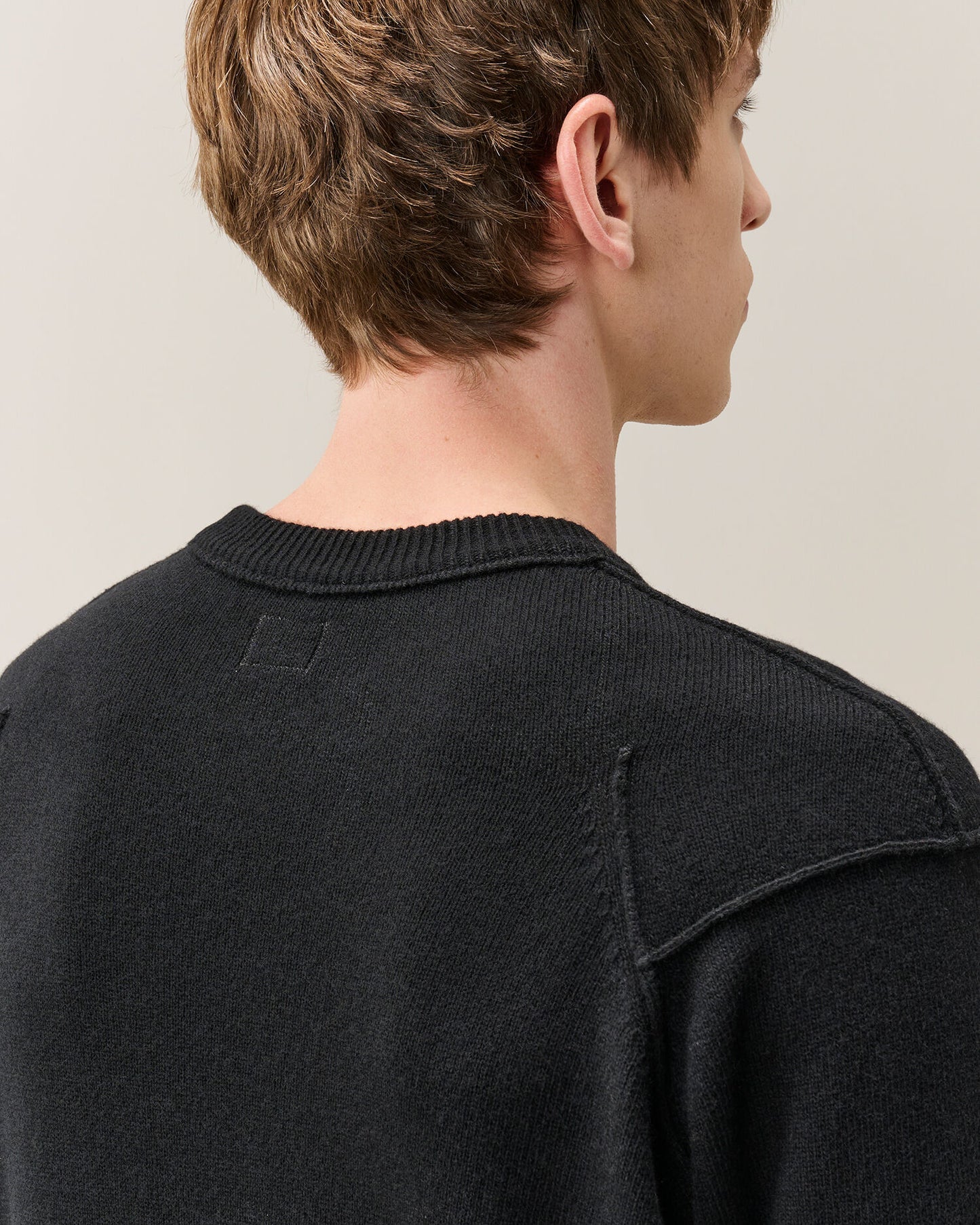Lambswool GRS crew neck nero