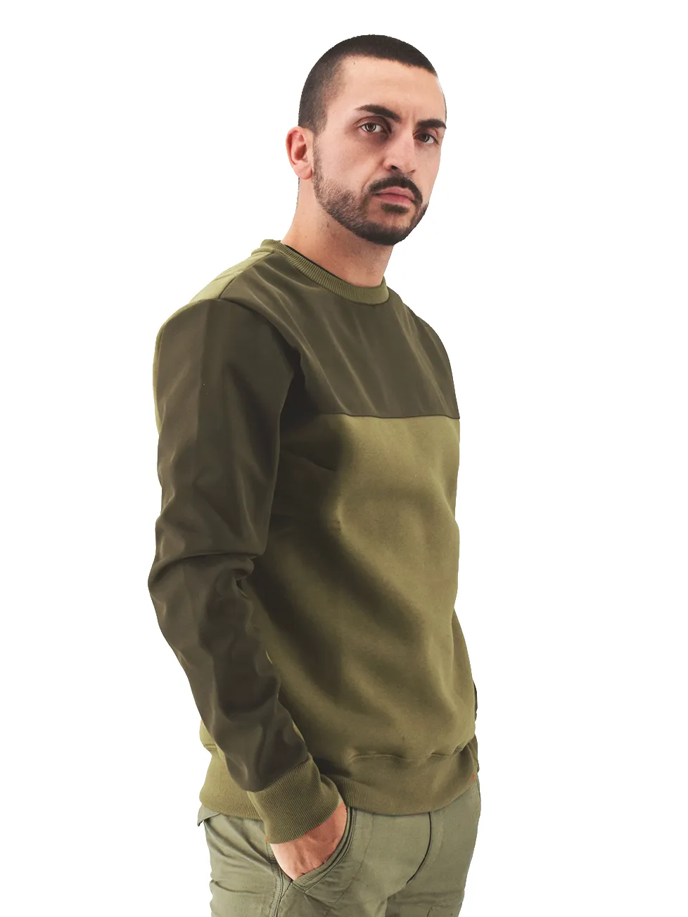 Felpa Urban Ghost verde militare