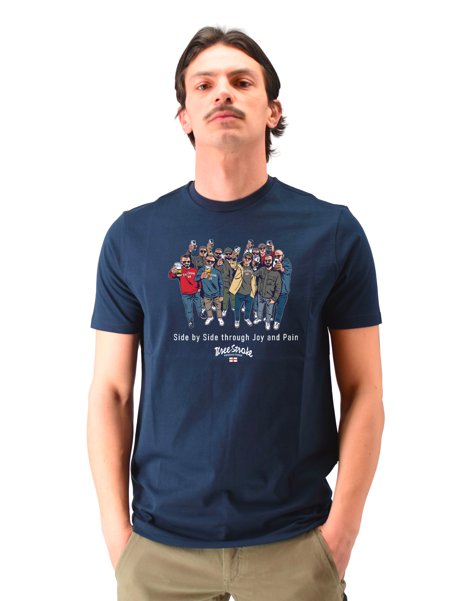 T-shirt side by side navy