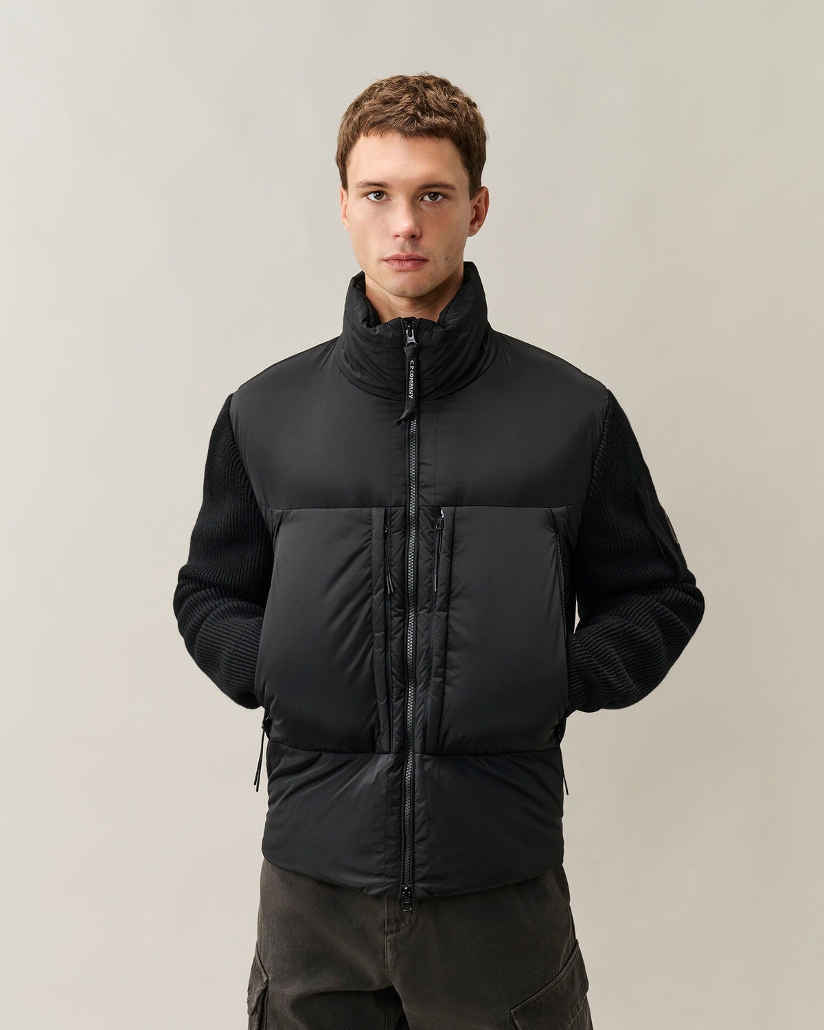 Knitwear jacket merino wool extrafine nero