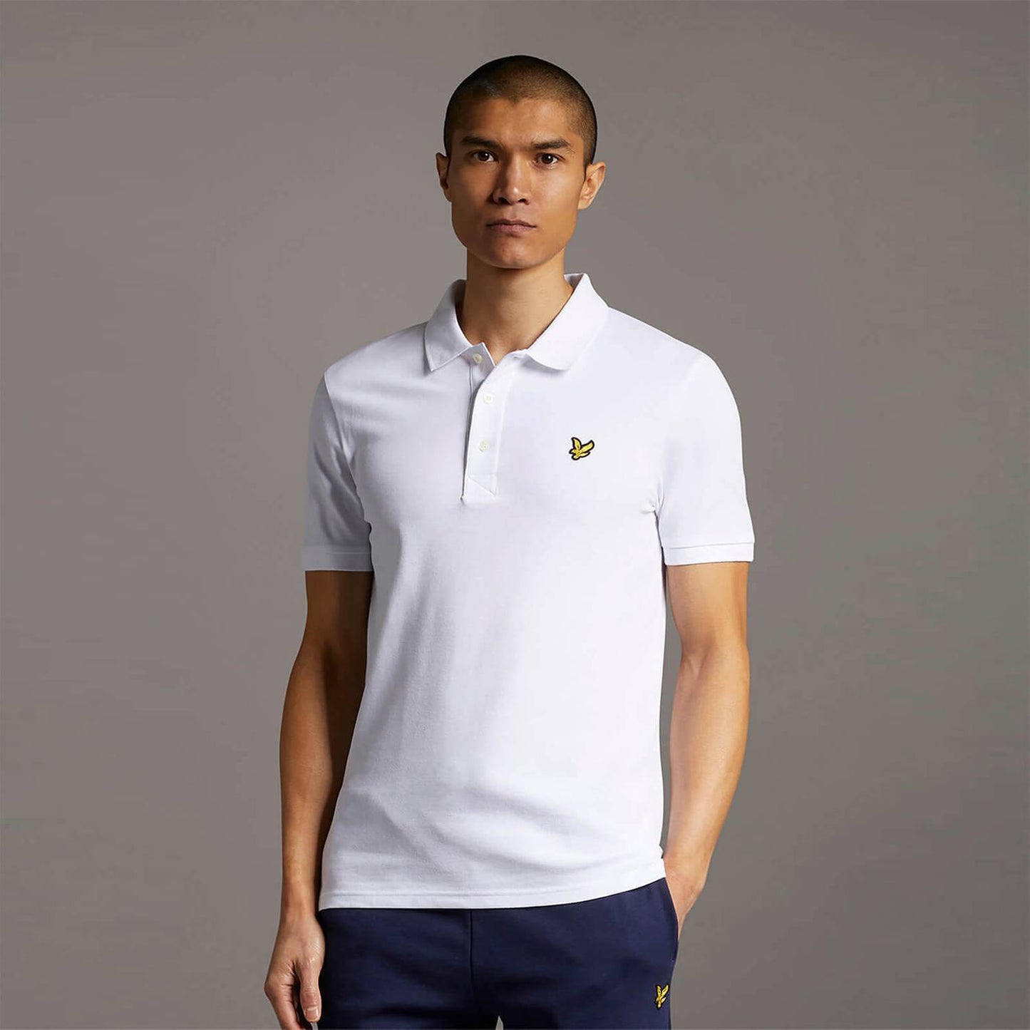 Plain Polo bianca